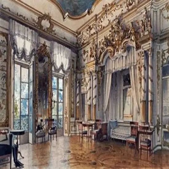 A Bedroom In The Tzars Palace, St. Petersburg Poster Print byLuigi Premazzi - Item # VARPDX267048 {1}