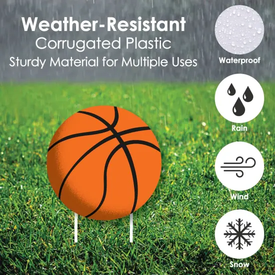 Big Dot of Happiness Go, Fight, Win - Sports - Basketball Baseball Football & Soccer Lawn Decor - Outdoor Baby Shower or Birthday Yard Decor - 10 Pc {6}