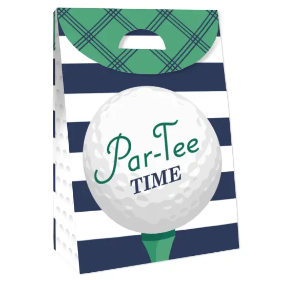 Big Dot of Happiness Par-Tee Time - Golf - Birthday or Retirement Gift Favor Bags - Party Goodie Boxes - Set of 12 {4}