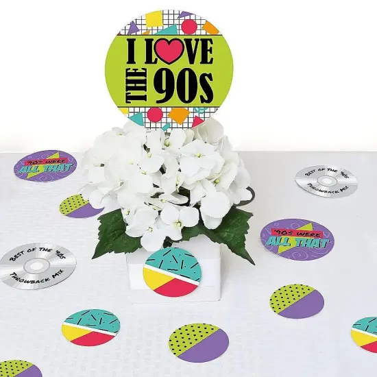 Big Dot of Happiness 90's Throwback - 1990s Party Giant Circle Confetti - Party Decorations - Large Confetti 27 Count {7}