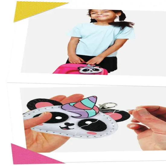 Colorbok Sew Cute! Felt Backpack Clip Kit-Pandicorn {6}