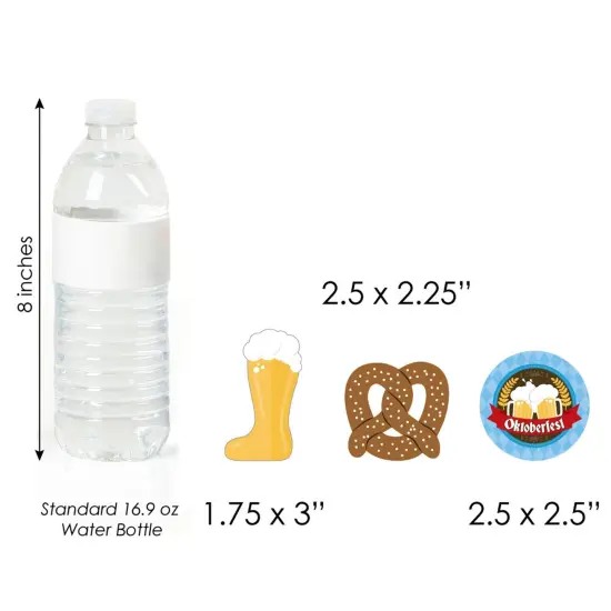 Big Dot of Happiness Oktoberfest - DIY Shaped Beer Festival Cut-Outs - 24 Count {6}