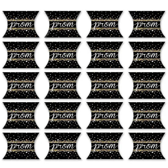 Big Dot of Happiness Prom - Favor Gift Boxes - Prom Night Party Petite Pillow Boxes - Set of 20 {6}