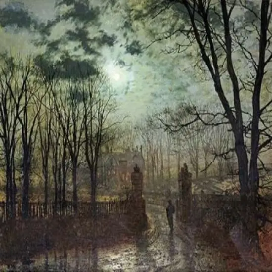 At The Park Gate Poster Print byJohn Atkinson Grimshaw - Item # VARPDX266433 {1}