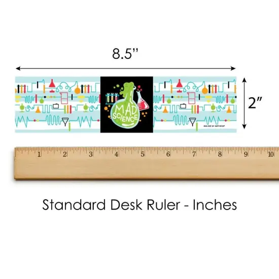 Big Dot of Happiness Scientist Lab - Baby Shower or Birthday Party Water Bottle Sticker Labels - Set of 20 {6}