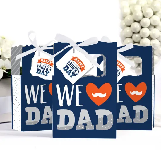 Big Dot of Happiness Happy Father's Day - We Love Dad Party Favor Boxes - Set of 12 {4}