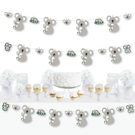 Big Dot of Happiness Koala Cutie - Bear Birthday Party and Baby Shower DIY Decorations - Clothespin Garland Banner - 44 Pieces {1}