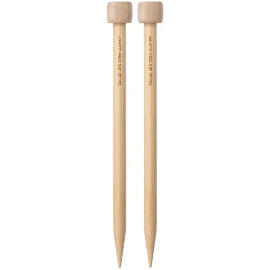 Takumi Bamboo Single Point Knitting Needles 10"-Size 17/12.75mm {2}