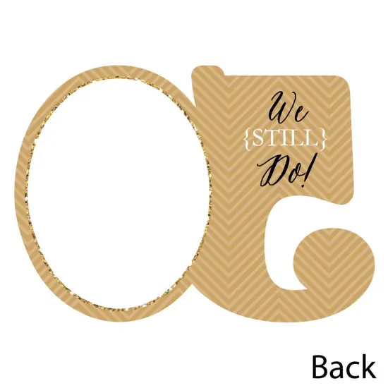 Big Dot of Happiness We Still Do - 50th Wedding Anniversary - Shaped Thank You Cards - Anniversary Party Thank You Cards with Envelopes - Set of 12 {6}