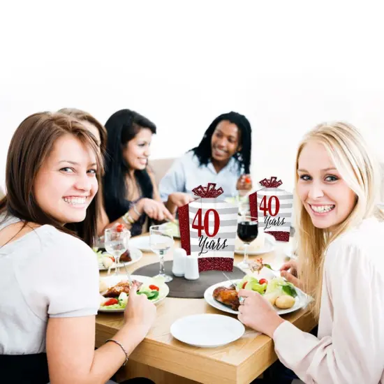 Big Dot of Happiness We Still Do - 40th Wedding Anniversary - Table Decorations - Anniversary Party Fold and Flare Centerpieces - 10 Count {7}