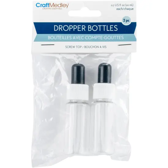 Craft Medley Dropper Bottles 2/Pkg-20ml {1}