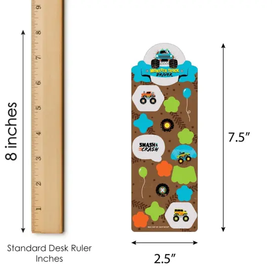 Big Dot of Happiness Smash and Crash - Monster Truck - Boy Birthday Party Favor Kids Stickers - 16 Sheets - 256 Stickers {4}
