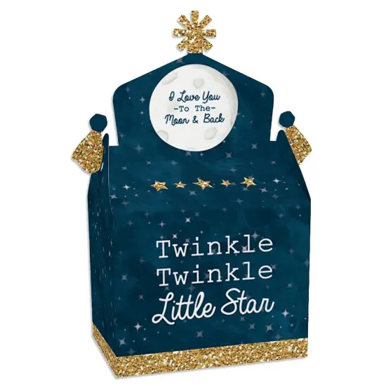 Big Dot of Happiness Twinkle Twinkle Little Star - Treat Box Party Favors - Baby Shower or Birthday Party Goodie Gable Boxes - Set of 12 {1}