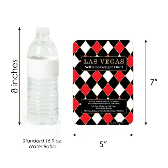 Big Dot of Happiness Las Vegas - Selfie Scavenger Hunt - Casino Party Game - Set of 12 {4}