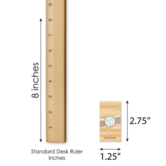 Big Dot of Happiness Bump, Set, Spike - Volleyball - Mini Candy Bar Wrapper Stickers - Baby Shower or Birthday Party Small Favors - 40 Count {6}