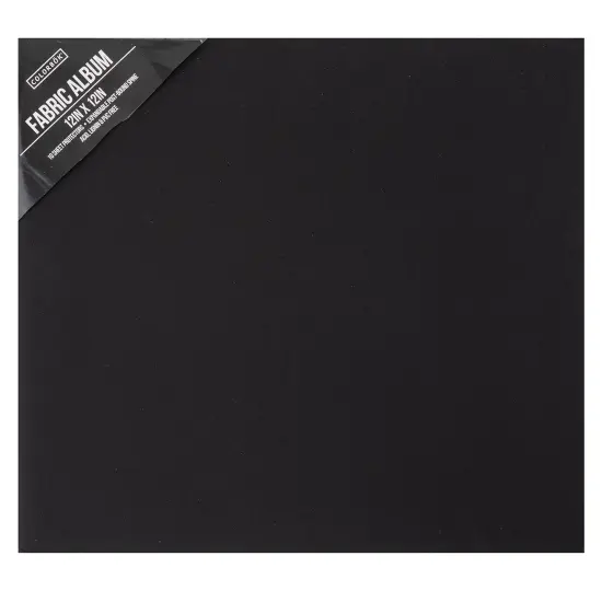 Colorbok Post Bound Fabric Album 12"X12"-Black {1}