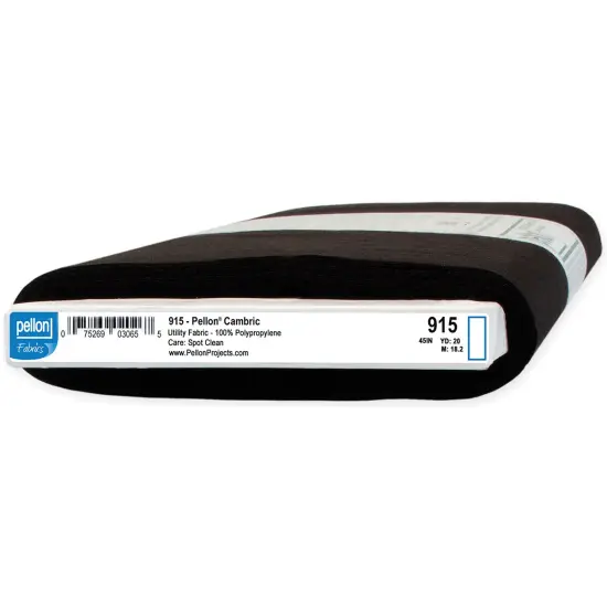 Pellon Cambric Fabric For Upholstery-Black 48"X20yd {1}