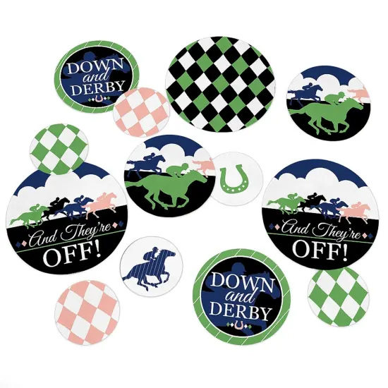 Big Dot of Happiness Kentucky Horse Derby - Horse Race Party Giant Circle Confetti - Party Decorations - Large Confetti 27 Count {1}