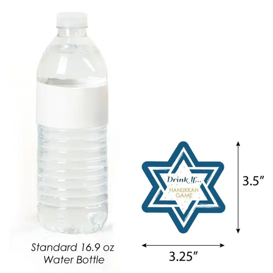Big Dot of Happiness Drink If Game - Happy Hanukkah - Chanukah Party Game - 24 Count {4}