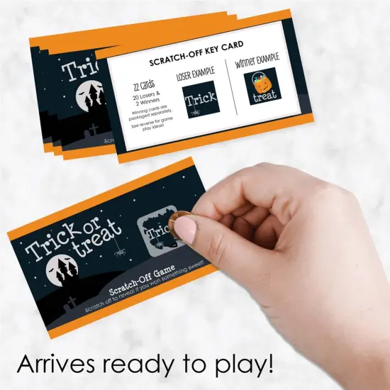 Big Dot of Happiness Trick or Treat - Halloween Party Game Scratch Off Cards - 22 Count {3}