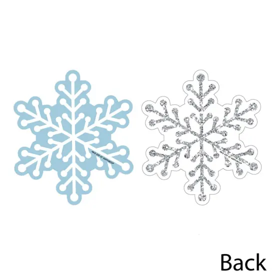 Big Dot of Happiness Winter Wonderland - Snowflake Decorations DIY Snowflake Holiday Party and Winter Wedding Essentials - Set of 20 {4}