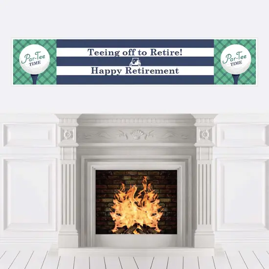 Big Dot of Happiness Par-Tee Time - Golf - Retirement Party Decorations Party Banner {1}