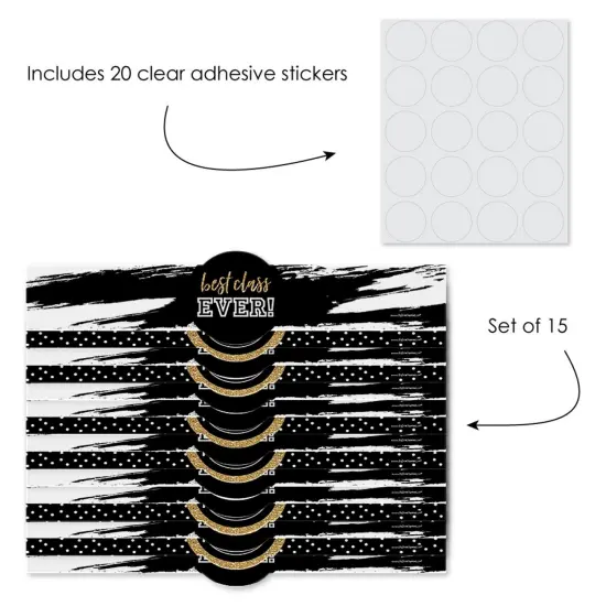 Big Dot of Happiness Reunited - DIY Party Supplies - School Class Reunion Party DIY Wrapper Favors & Decorations - Set of 15 {3}