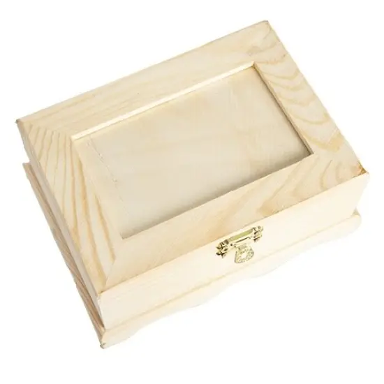 CousinDIY Unfinished Wood Frame Box-6.5"X4.8"X2.8" {4}