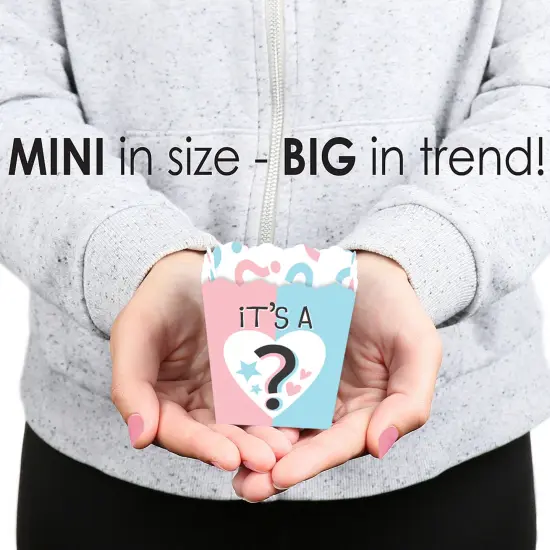 Big Dot of Happiness Baby Gender Reveal - Party Mini Favor Boxes - Team Boy or Girl Party Treat Candy Boxes - Set of 12 {6}