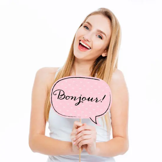 Big Dot of Happiness Paris, Ooh La La - Paris Themed Photo Booth Props Kit - 20 Count {4}