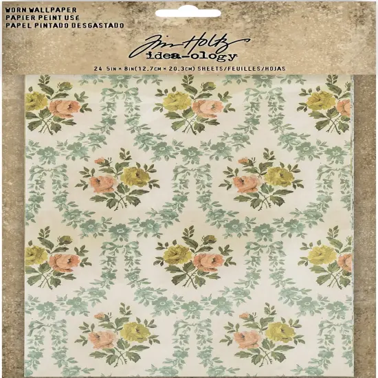 Idea-Ology Worn Wallpaper 5"X8"-24 Pieces {1}