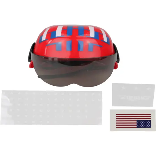 Child's Red Air Force Fighter Pilot Helmet Costume Accessory {1}