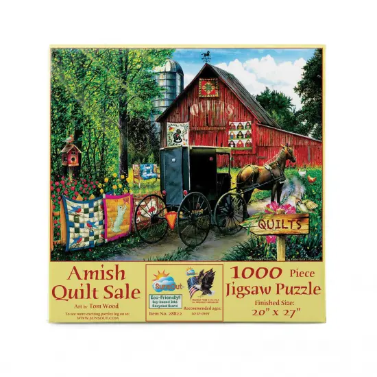 Sunsout Amish Quilt Sale 1000 pc Jigsaw Puzzle 28822 {4}