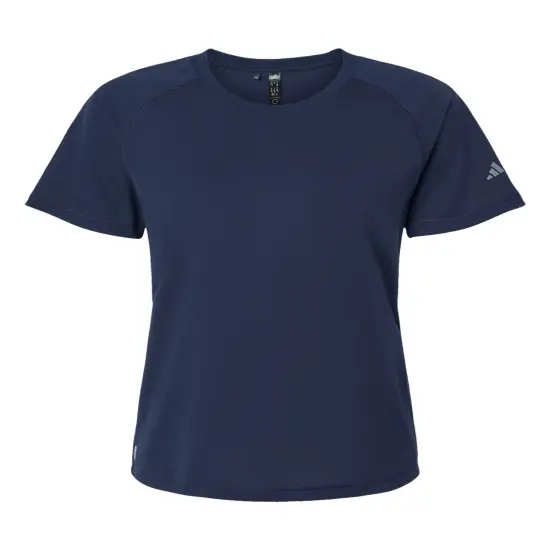 Adidas&reg; Women's Blended Crew Neck Short Sleeve T-Shirt Collegiate navy {3}