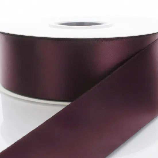 4" Double Faced Satin Ribbon 277 Burgundy 25yd {1}