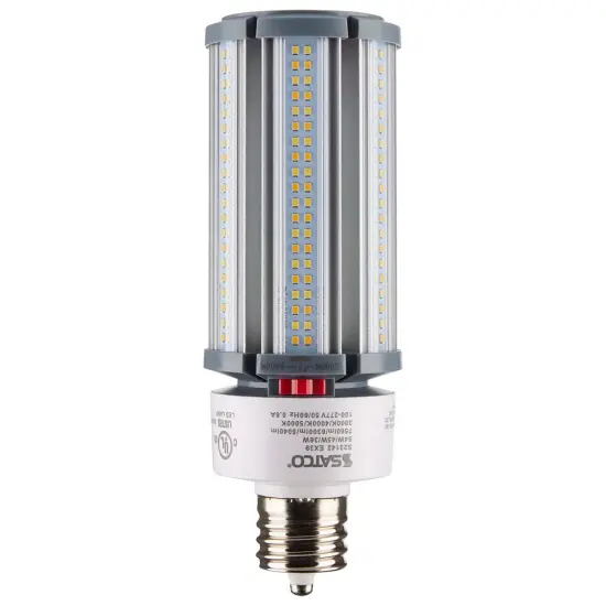 Satco LED HID Replacement 54/45/36 Wattage & CCT Selectable Mogul Base 100-277V Warm to Cool White {6}