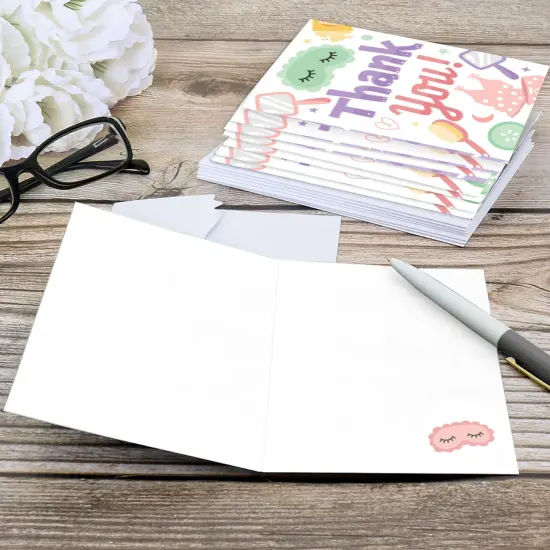 Big Dot of Happiness Pajama Slumber Party - Girls Sleepover Birthday Party Thank You Cards (8 count) {6}