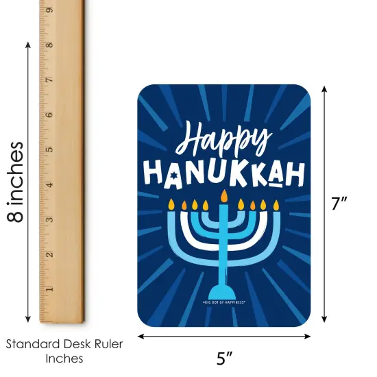 Big Dot of Happiness Hanukkah Menorah - Bingo Cards and Markers - Chanukah Holiday Party Bingo Game - Set of 18 {6}
