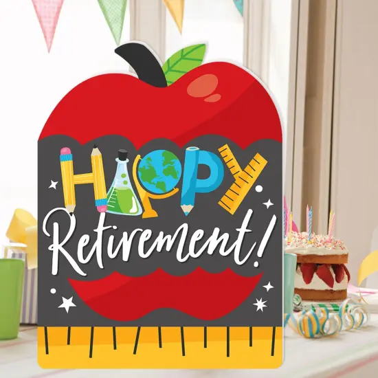 Big Dot of Happiness Teacher Retirement - Congratulations Giant Greeting Card - Big Shaped Jumborific Card {3}