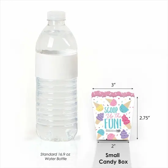 Big Dot of Happiness Scoop Up The Fun - Ice Cream - Party Mini Favor Boxes - Sprinkles Party Treat Candy Boxes - Set of 12 {3}