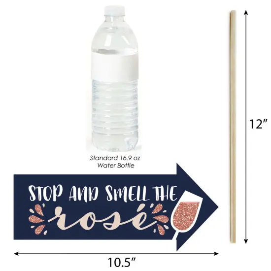 Big Dot of Happiness Funny But First, Wine - Wine Tasting Party Photo Booth Props Kit - 10 Piece {4}