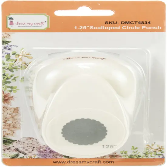 Dress My Craft Paper Punch-1.25" Scalloped Circle {1}