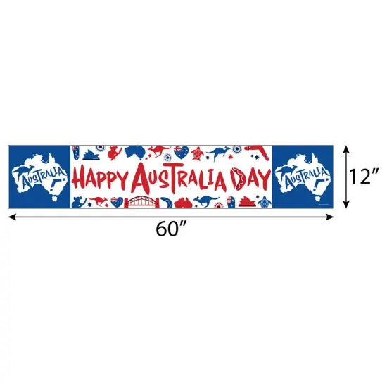 Big Dot of Happiness Australia Day - G'Day Mate Aussie Party Decorations Party Banner {3}