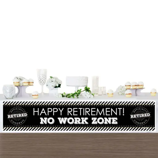Big Dot of Happiness Happy Retirement - Retirement Party Decorations Party Banner {4}