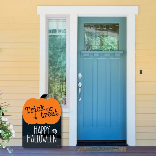 Big Dot of Happiness Trick or Treat - Outdoor Halloween Decorations - Happy Halloween Yard Sign - Welcome Yard Sign {6}