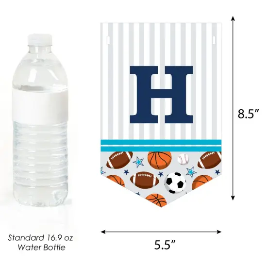 Big Dot of Happiness Go, Fight, Win - Sports - Birthday Party Bunting Banner - Birthday Party Decorations - Happy Birthday {4}