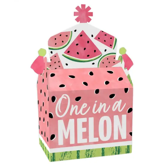 Big Dot of Happiness Sweet Watermelon - Treat Box Party Favors - Fruit Party Goodie Gable Boxes - Set of 12 {1}
