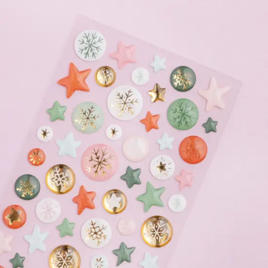 Mittens & Mistletoe Enamel Dots 62/Pkg {3}