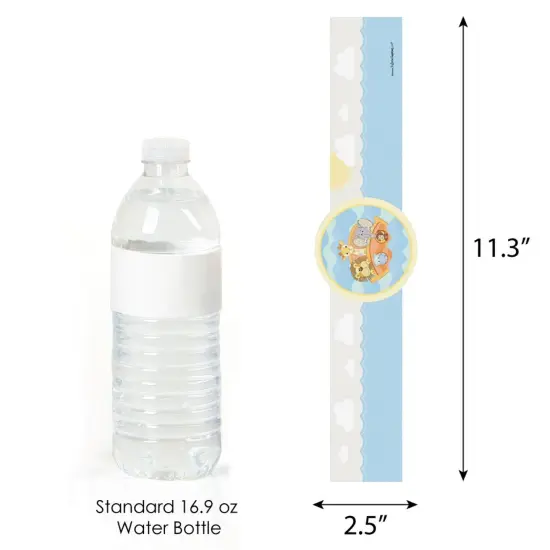 Big Dot of Happiness Noah's Ark - DIY Party Supplies - Baby Shower or Birthday Party DIY Wrapper Favors & Decorations - Set of 15 {4}