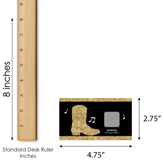 Big Dot of Happiness Nash Bash - Nashville Bachelorette Party Game Scratch Off Dare Cards - 22 Count {7}